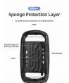Rockbros B68 Bike Pannier for Frame, Armored, with Phone Pocket and Cover, 1.7L - Black