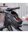 Rockbros B68 Bike Pannier for Frame, Armored, with Phone Pocket and Cover, 1.7L - Black