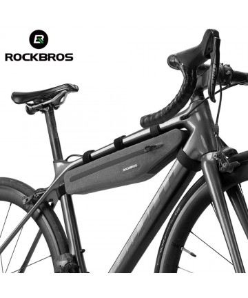 Rockbros AS-052 waterproof bicycle bag for frame - gray
