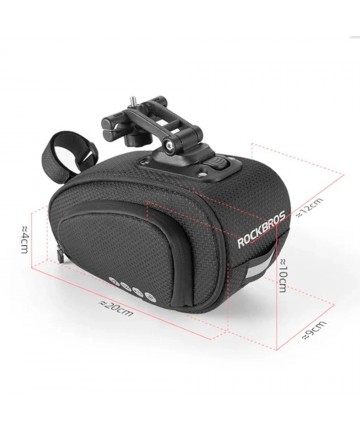 Rockbros C40 bicycle bag under the saddle - black