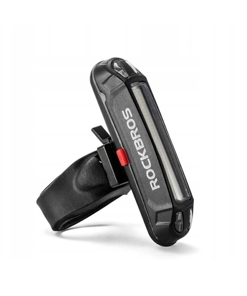 Rockbros A54BK Rear Bike Light + Micro USB - USB-A Cable - Black