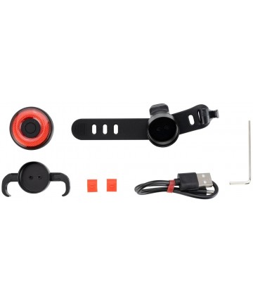 Rockbros Q5 Rear Bike Light with Intelligent Stop System - Black