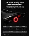 Rockbros Q5 Rear Bike Light with Intelligent Stop System - Black