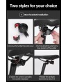 Rockbros Q5 Rear Bike Light with Intelligent Stop System - Black