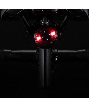 Rockbros Q1 Rear Bike Light 7 Color LED + USB-C - USB-A Cable - Black