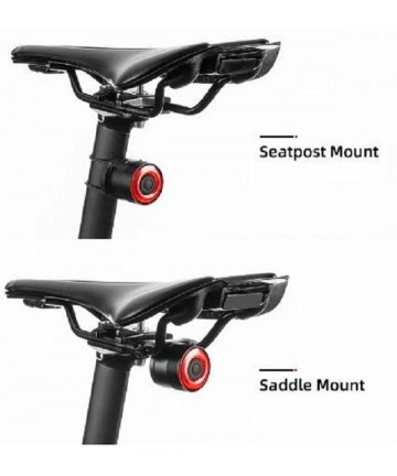 Rockbros Q3 Rear Bike Light with Smart Stop System - Black