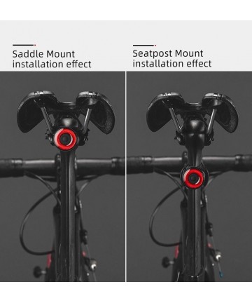 Rockbros Q3 Rear Bike Light with Smart Stop System - Black