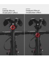 Rockbros Q3 Rear Bike Light with Smart Stop System - Black