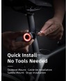 Rockbros Q3 Rear Bike Light with Smart Stop System - Black