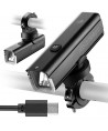 Rockbros 24610002001 Front Bike Light 1000 lm + USB-C - USB-A Cable - Black