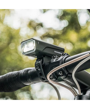 Rockbros 24510003001 Front Bike Light 260 lm + USB-C - USB-A Cable - Black