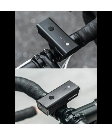 Rockbros 24510003001 Front Bike Light 260 lm + USB-C - USB-A Cable - Black