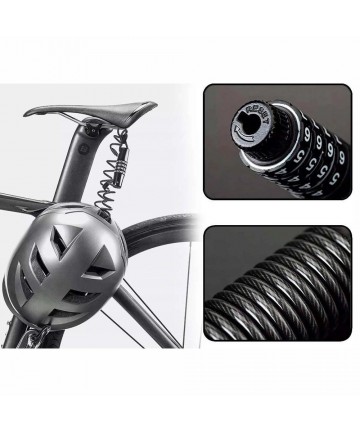 Rockbros T609 bicycle lock with 1.5 m combination - black