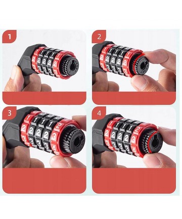 Rockbros RKS507-1BK bicycle lock with combination 1.8 m - black