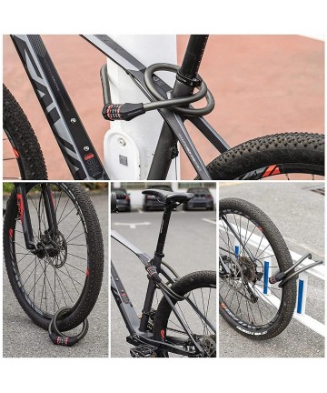 Rockbros RKS507-1BK bicycle lock with combination 1.8 m - black