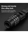 Rockbros 3240001001 bicycle lock for 0.5 m combination - black