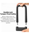 Rockbros RKS626-BK U-lock Bike Lock - Black