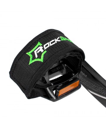 Rockbros GZT1001 bicycle pedal straps - black