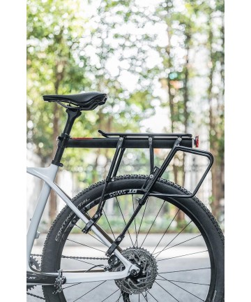 Rockbros 33210004001 bicycle rack with shelf - black