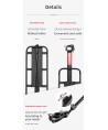 Rockbros 33210004001 bicycle rack with shelf - black