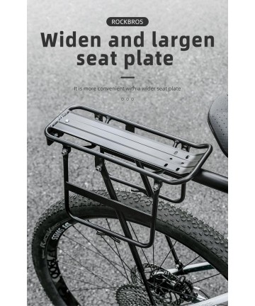 Rockbros 33210004001 bicycle rack with shelf - black