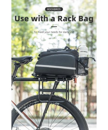 Rockbros 33210004001 bicycle rack with shelf - black