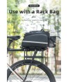 Rockbros 33210004001 bicycle rack with shelf - black