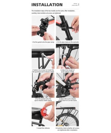 Rockbros 33210004001 bicycle rack with shelf - black