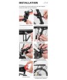 Rockbros 33210004001 bicycle rack with shelf - black