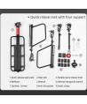 Rockbros 33210004001 bicycle rack with shelf - black