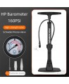 Rockbros 42510001001 floor bicycle pump - black