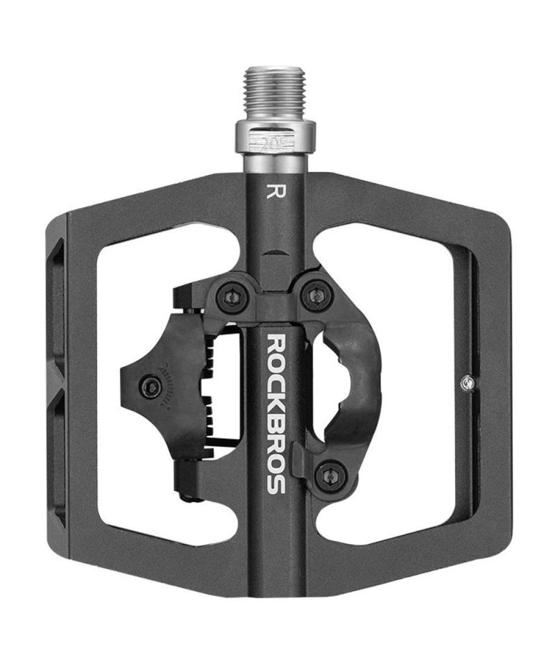 Rockbros PD15-BK Aluminum Alloy Bicycle Pedal Set - Black