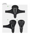Rockbros LF047-S silicone gel bicycle seat cover size M - black
