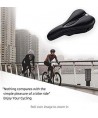 Rockbros LF047-S silicone gel bicycle seat cover size M - black