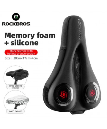 Rockbros LF044R saddle cover + rain cover - black and red