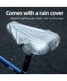 Rockbros LF044BL saddle cover with rain cover - black and blue