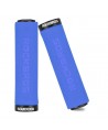 Rockbros BT1001BLBK sponge bicycle handlebar grips - blue and black