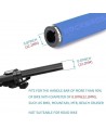 Rockbros BT1001BLBK sponge bicycle handlebar grips - blue and black
