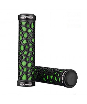 Rockbros 2017-14AGN bicycle grips - black and green