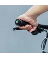 Rockbros 40210003001 microfiber bicycle handlebar grips - black