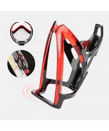 Rockbros FK338 Bike Bottle Holder - Black and Red