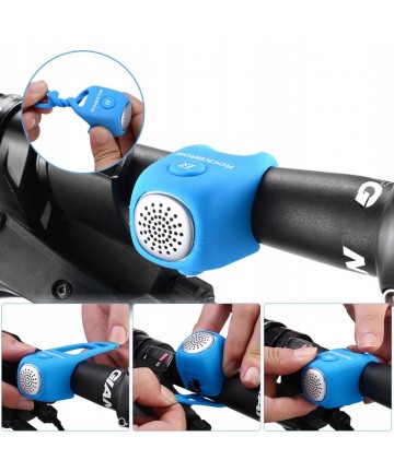 Rockbros CB1709BU electronic bicycle bell - blue
