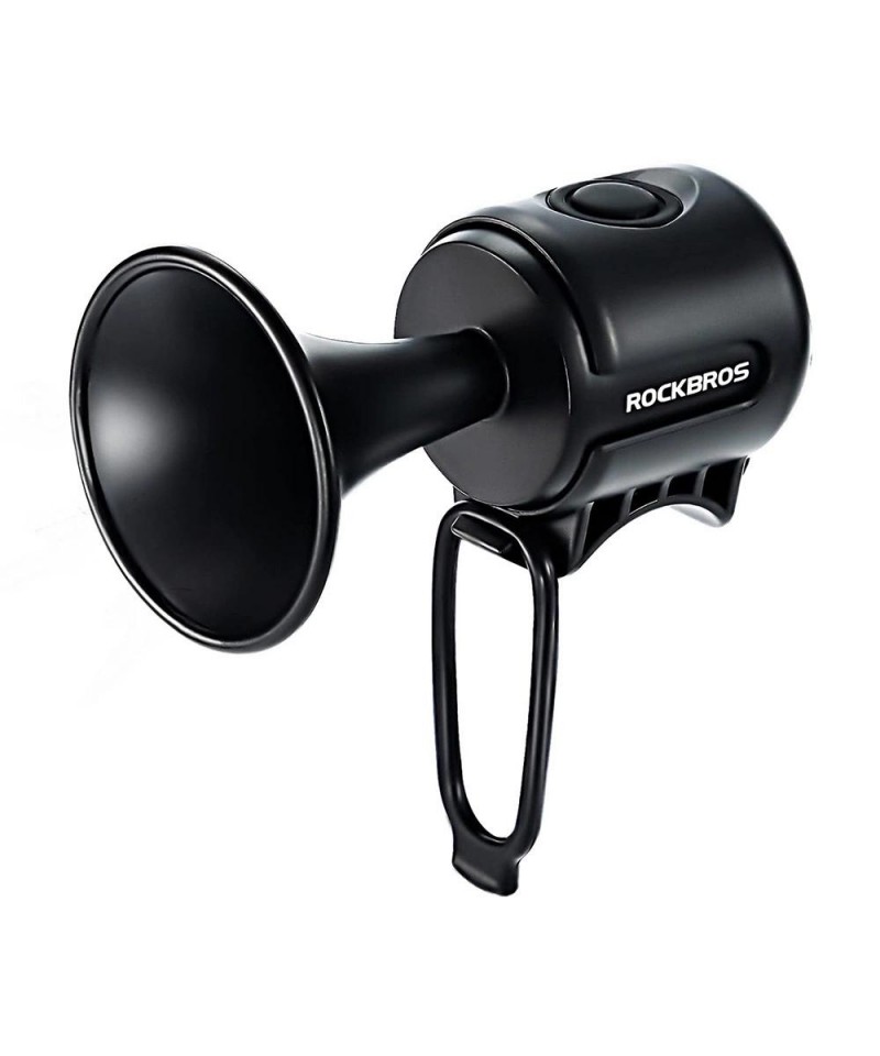 Rockbros 34210002001 electronic bicycle bell - black