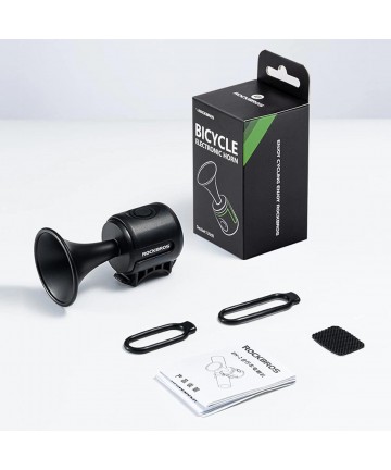 Rockbros 34210002001 electronic bicycle bell - black