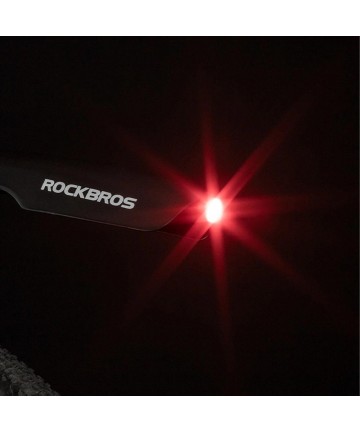Rockbros DNB8001 mudguard with red LED light - black