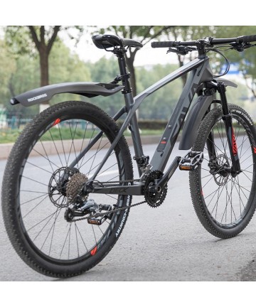 Rockbros DNB8001 mudguard with red LED light - black