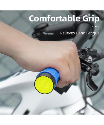 Rockbros 40720007003 bicycle grips with reflector - blue