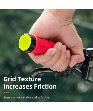 Rockbros 40720007002 bicycle grips with reflector - red