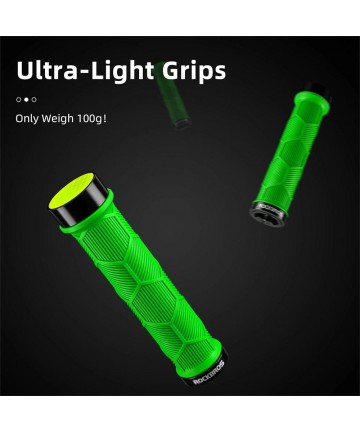 Rockbros 40720007005 bicycle grips with reflector - green