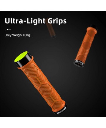 Rockbros 40720007004 bicycle grips with reflector - orange